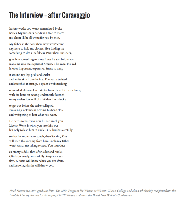 Interview-Caravaggio